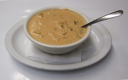 Bowl of Chicken Paprikash Soup
