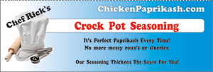 label for chicken paprikash crock pot seasoning
