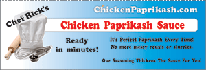 label for chicken paprikash sauce